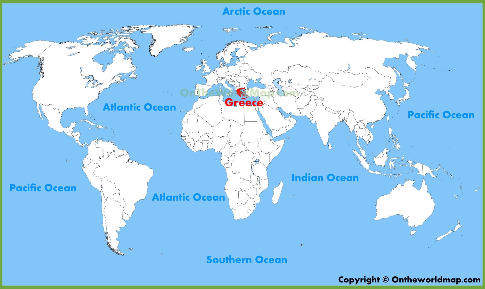 ギリシャの世界地図 ギリシャの世界地図 南欧諸国 ヨーロッパ