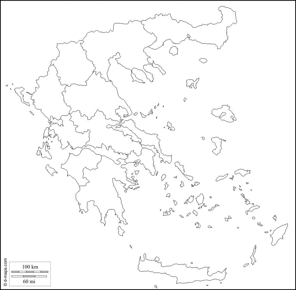 地図のギリシャの概要