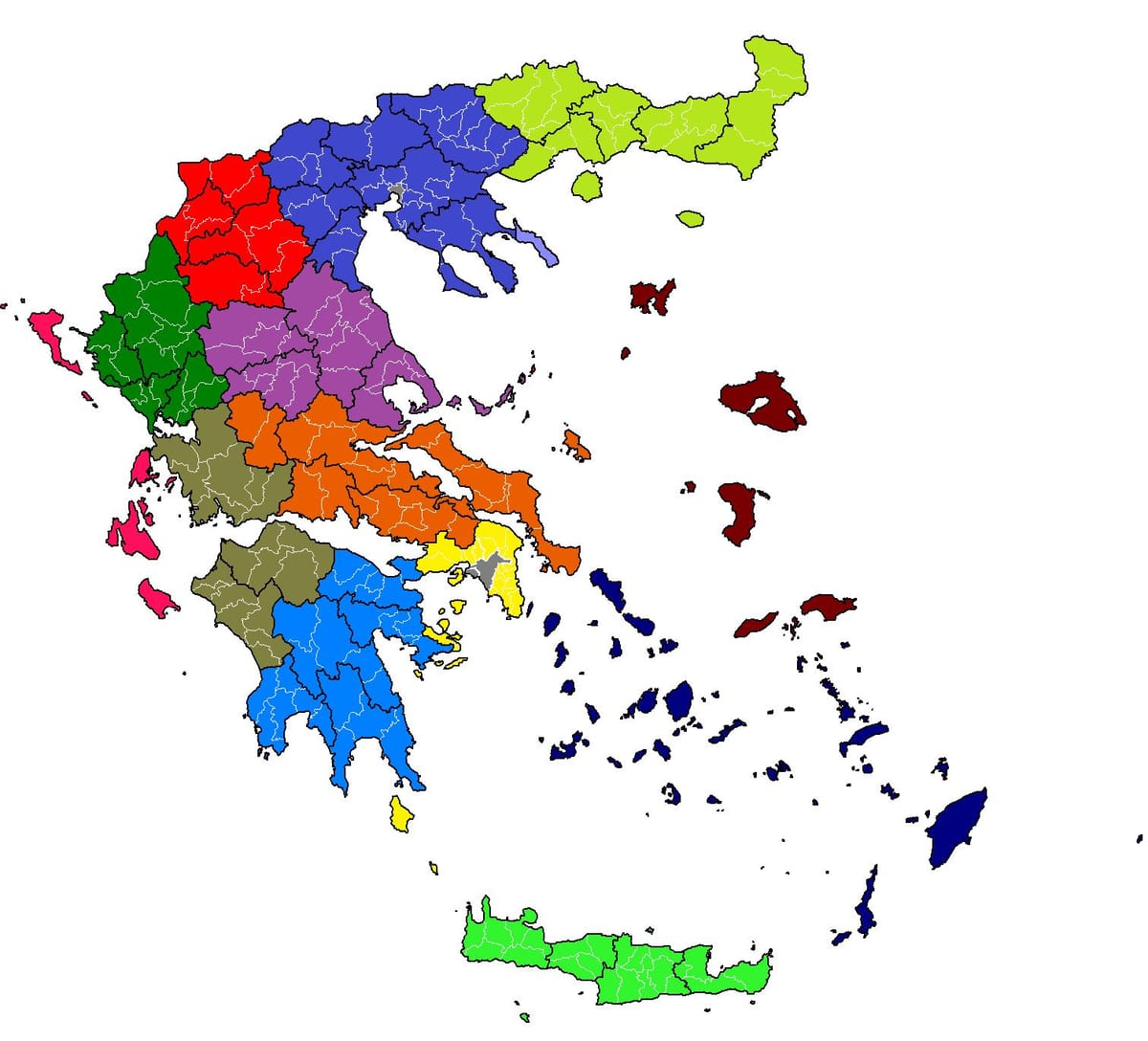 ヘ自治体の地図