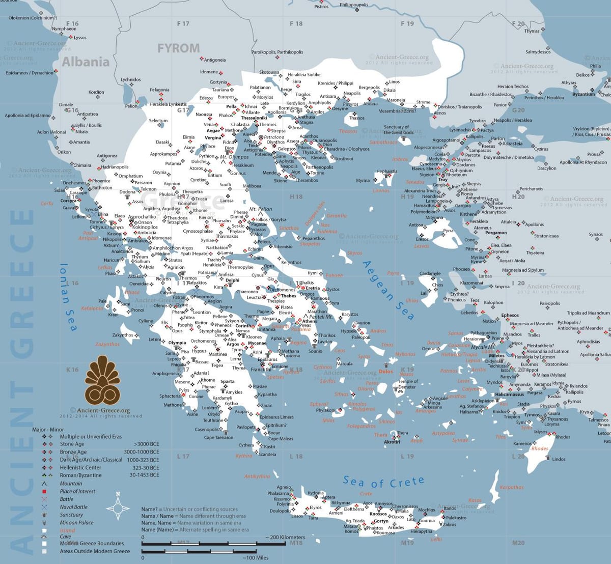 地図の古代ギリシャ