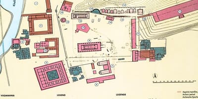 地図のオリンピアギリシャ
