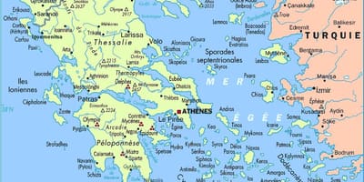 詳しい地図のギリシャ