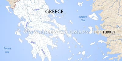 川ギリシャの地図