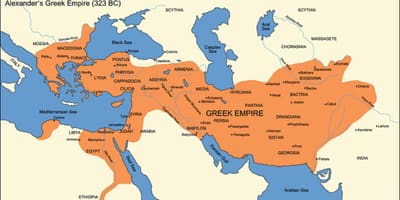 地図のギリシャ帝国