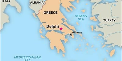 地図のギリシャのデ