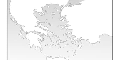古代ギリシャの白地図