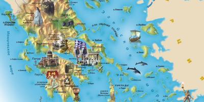 観光マップのギリシャ